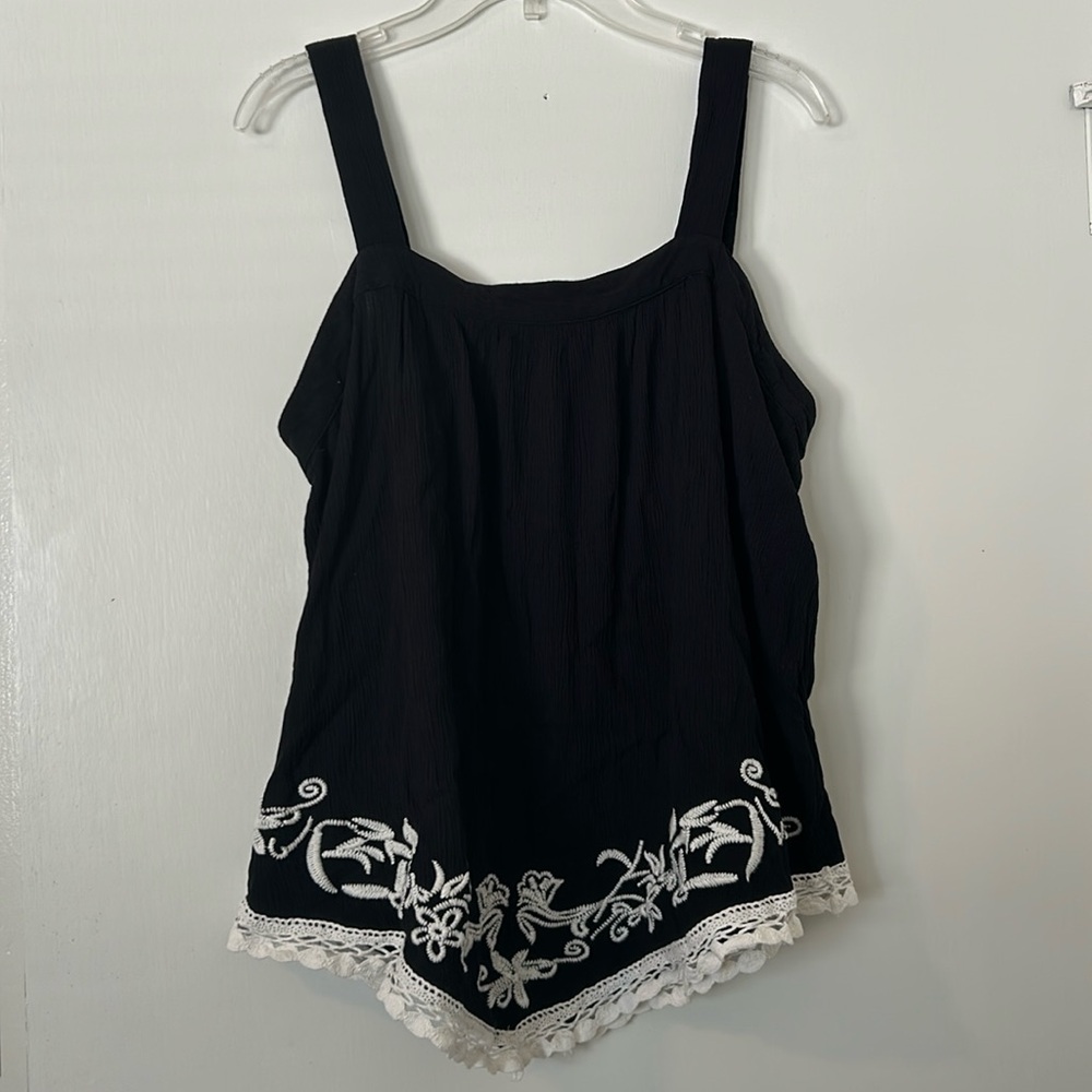 Dressy black tank top